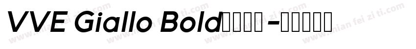VVE Giallo Bold字体下载字体转换